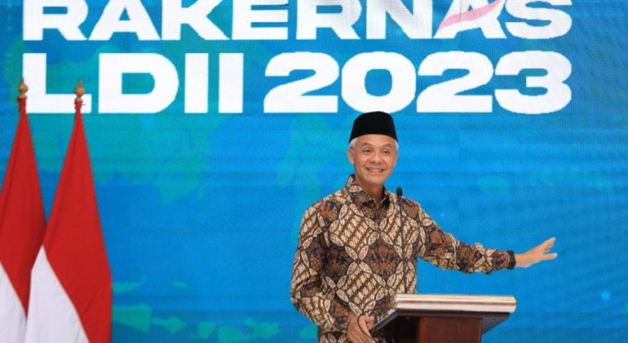 Ganjar Pranowo Bicara Soal SDM dan AI dalam Rakernas LDII