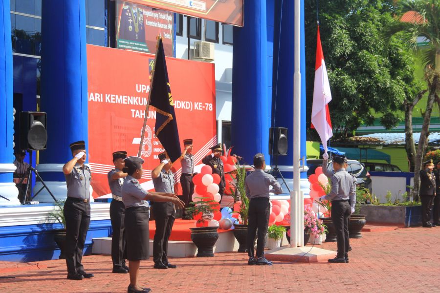 Kakanwil Anthonius M. Ayorbaba Jadi Inspektur Upacara HUT Kemenkumham Ke-78 di Jayapura