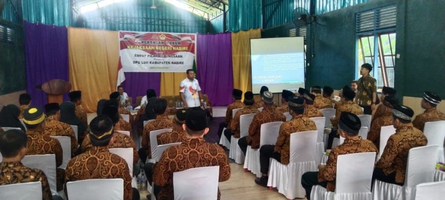 Kejari Nabire Gelar Penerangan Hukum Terkait 4 Pilar Kebangsaan Bersama LDII Nabire
