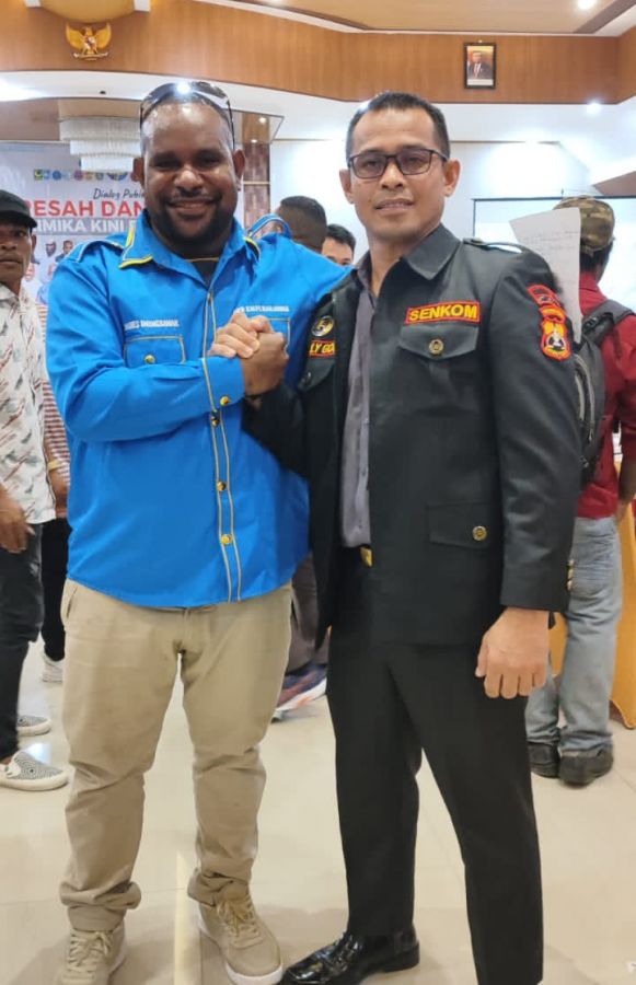 Ketua Senkom Mitra Polri Hadiri Dialog Publik KNPI Mimika