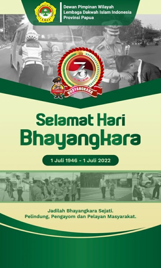 LDII Provinsi Papua Ucapkan Selamat Hari Bhayangkara Ke 76 