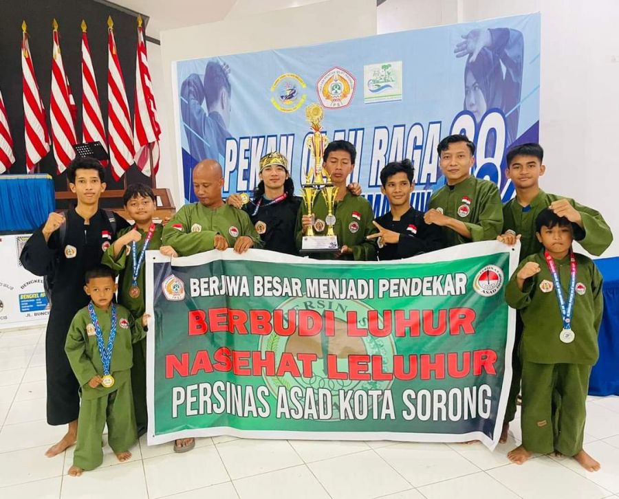 Persinas Asad Kota Sorong Ikuti Open Tournament Pencak Silat Danlantamal XIV Cup 2024