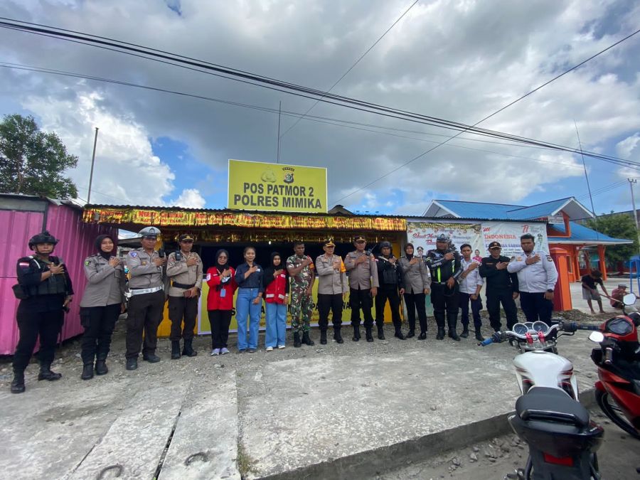 Polda Papua Apresiasi Keaktifan Senkom Mitra Polri Mimika dalam Ops Lilin Cartenz 2022