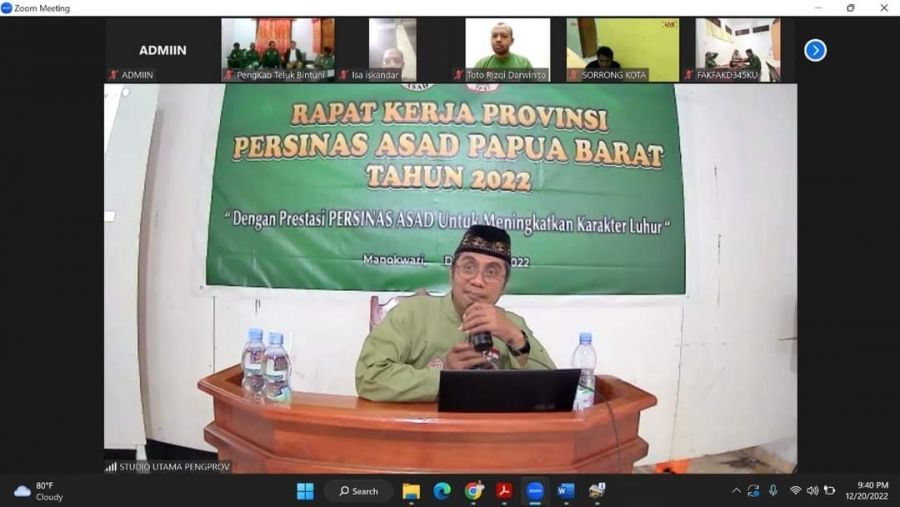Rakerprov Persinas Asad Singkronkan Program Pengurus Besar dan Agenda IPSI Papua Barat