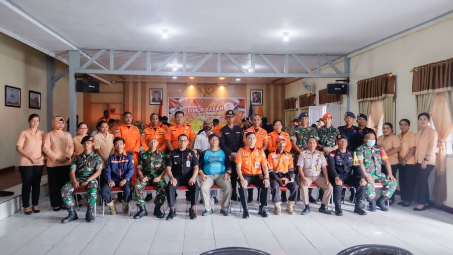 Sambut HUT Basarnas Ke-51, Senkom Mimika Ikuti Aksi Donor Darah