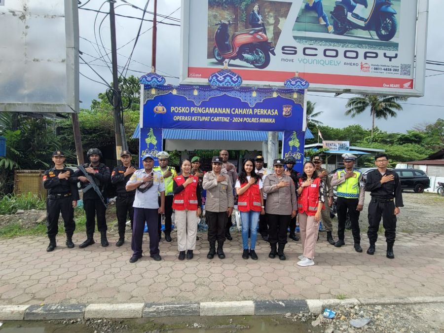 Sampai H+6, Senkom Mimika Bantu Pengamanan Ops Ketupat Cartenz 2024 