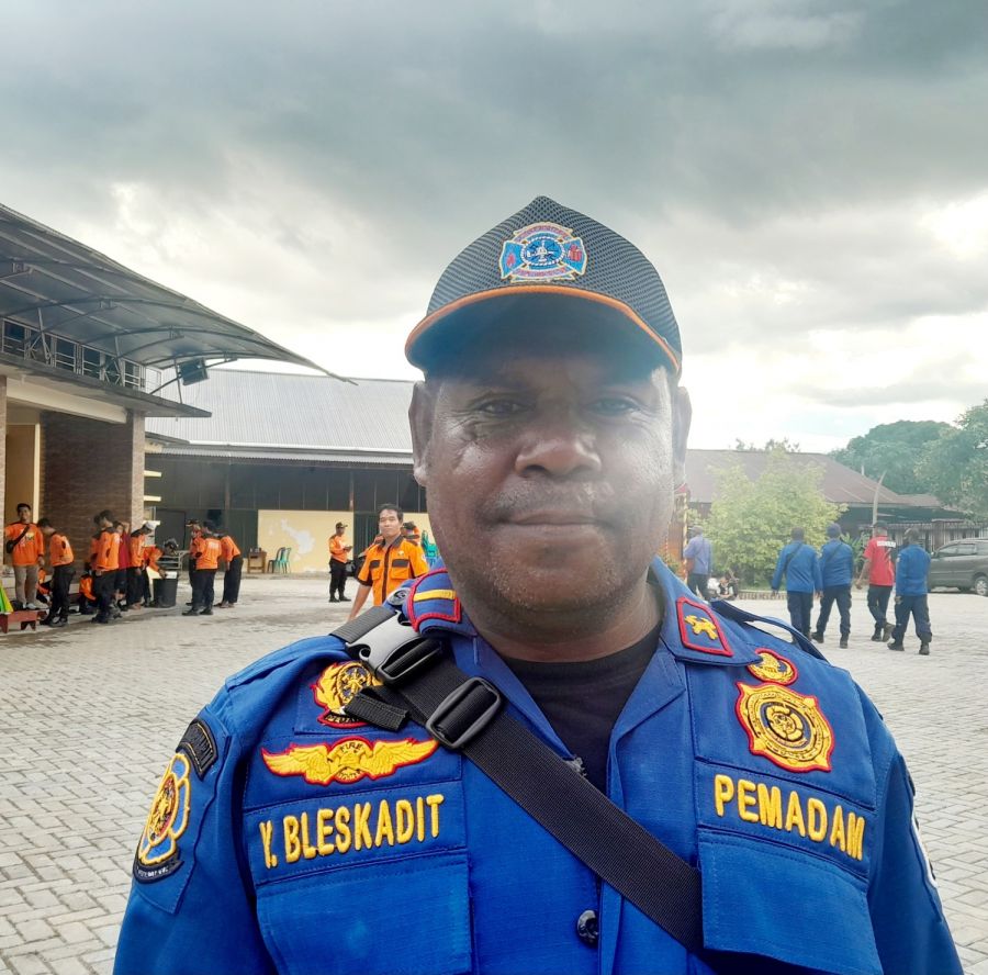 Senkom Gelar Diklat, Berikut Ini Harapan Kasubid Damkar BPBD Mimika