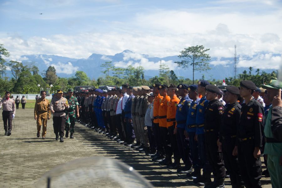 Senkom Mimika Ikuti Apel Gelar Pasukan Operasi Mantap Brata Cartenz tahun 2023-2024