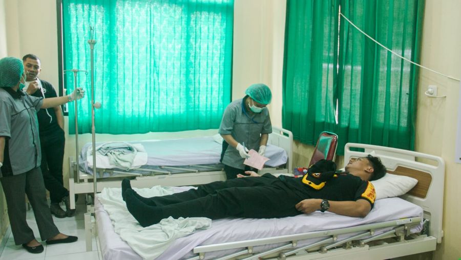 Senkom Mimika Ikuti Donor Darah Satlantas Polres Mimika