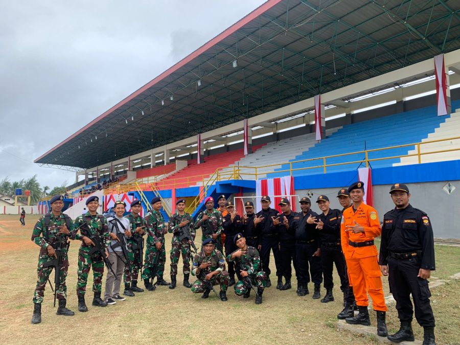 Senkom Mitra Polri Kaimana Hadiri Gladi Bersih Upacara HUT RI Ke-78 Kabupaten Kaimana