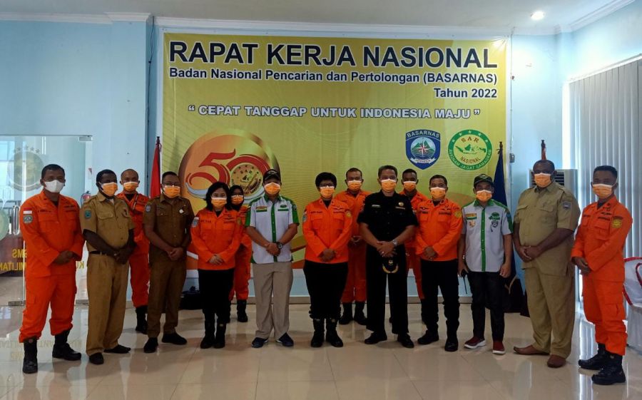 Senkom Mitra Polri Manokwari hadiri Rakernas Basarnas 2022